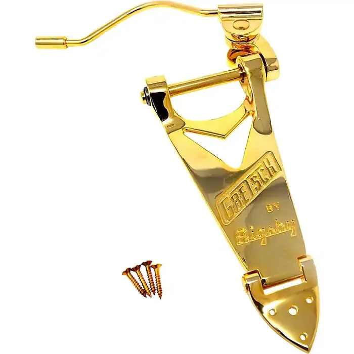 Bigsby B6 Branded Tailpiece with Wire Handle Gold Guitar Center