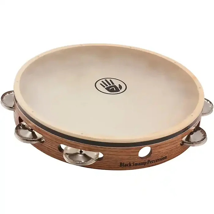 Black Swamp Percussion Black Swamp 10″ Single Row Tambourines 10 in. German Silver Guitar Center