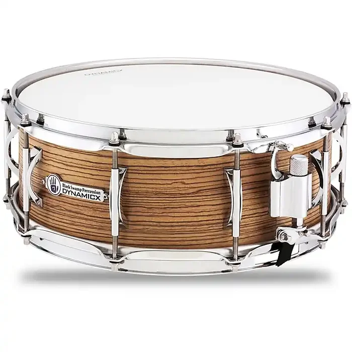 Black Swamp Percussion Dynamicx BackBeat Series Snare Drum With Zebrawood Veneer 14 x 5.5 in. Guitar Center