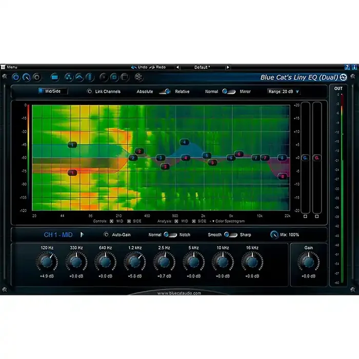 Blue Cat Audio Liny EQ Graphic Equalizer Software Download Guitar Center