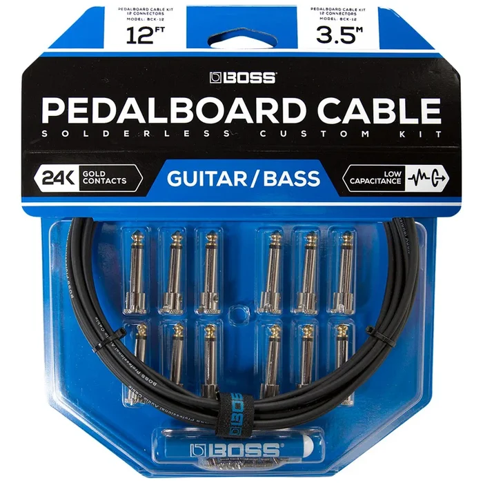 Boss BCK-12 Solderless Pedalboard Cable Kit –