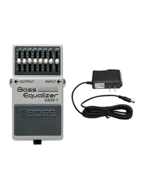 Boss GEB-7 7-Band Graphic Bass Equalizer + Power Supply