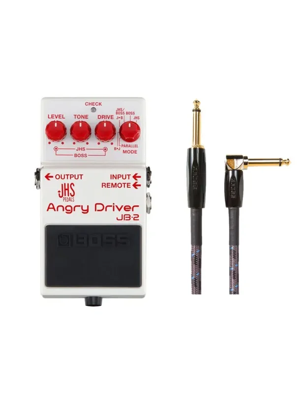 Boss JB-2 Angry Driver + Boss BIC-10A 10‘ Instrument Cable