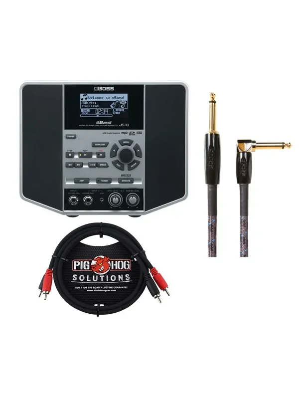 Boss JS-10 eBand Audio Player w/ Guitar Effects + Cables