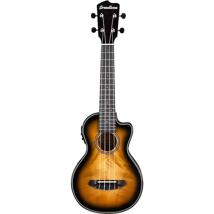 Breedlove Pursuit Exotic CE Myrtlewood Concert Acoustic-Electric Ukulele Eclipse Burst Guitar Center