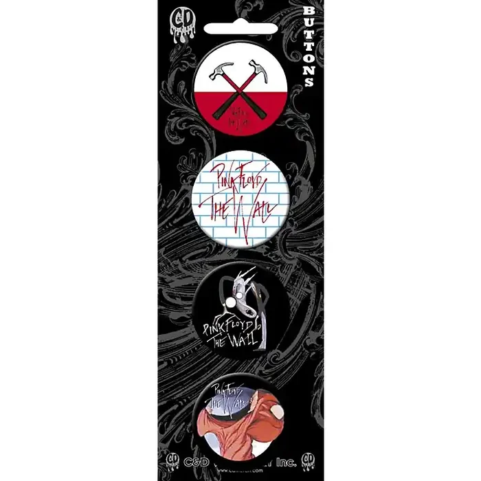 C&D Visionary Pink Floyd Button 4-Piece Set Guitar Center