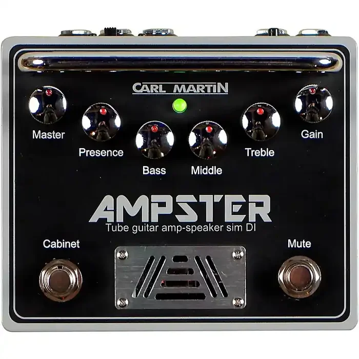 Carl Martin Ampster Tube Guitar Amp Speaker Sim DI Effects Pedal Black Guitar Center