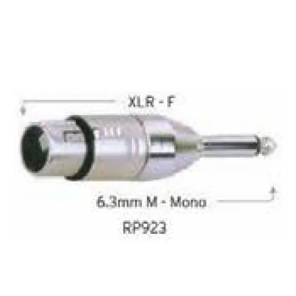 Carson RP923 XLR (F) to 6.3 mono jack plug (M)