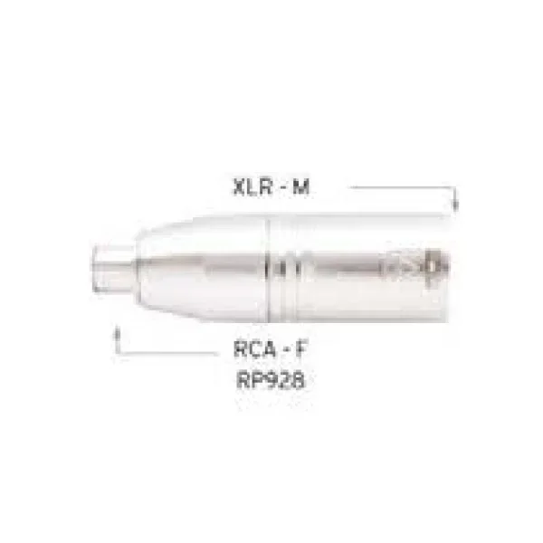 Carson RP928 XLR (M) to RCA (F)