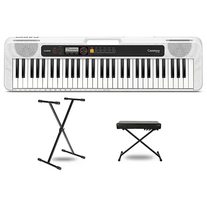 Casio Casiotone CT-S200 Keyboard With Stand and Bench White Guitar Center