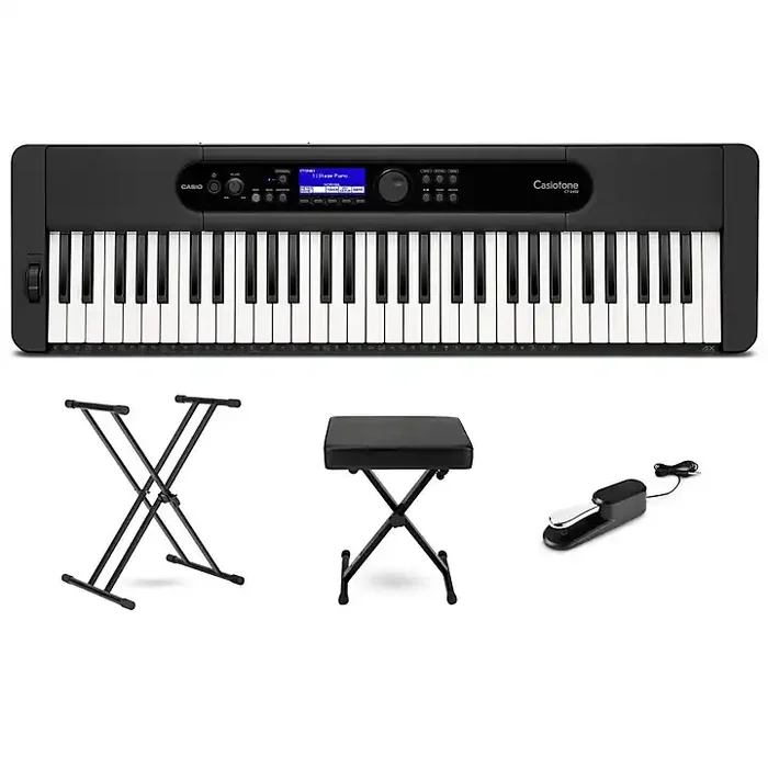 Casio Casiotone CT-S400 61-Key Portable Keyboard Essentials Bundle Guitar Center