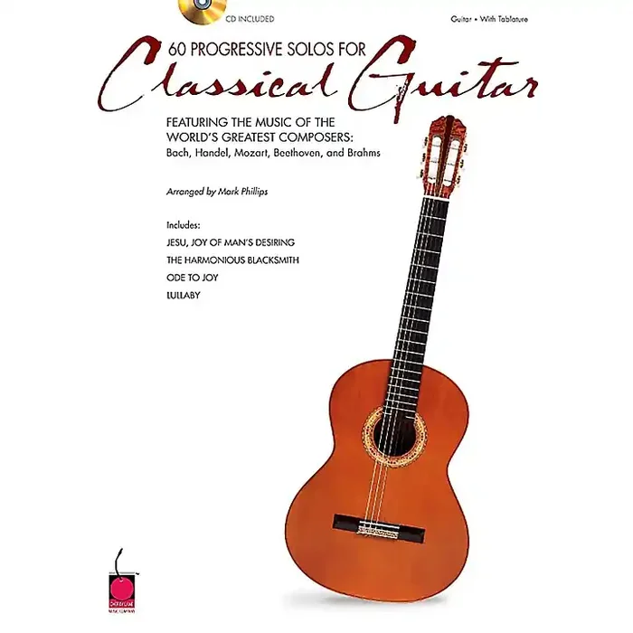 Cherry Lane 60 Progressive Solos for Classical Guitar Book with CD Guitar Center