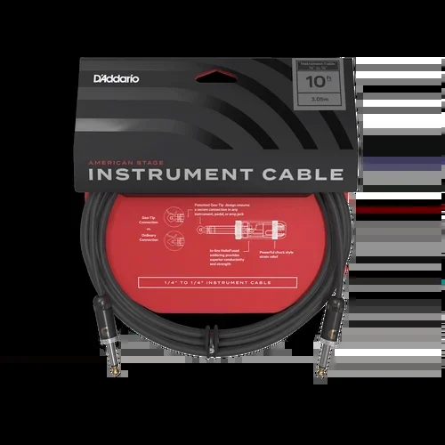 D’Addario American Stage Instrument Cable 10ft (PW-AMSG-10)