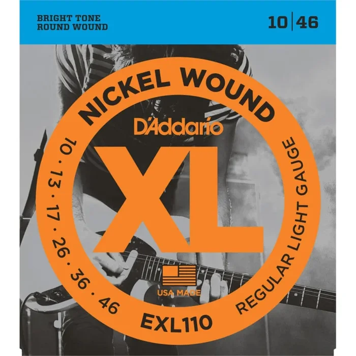 D’Addario Strings EXL110 XL Electric Guitar Strings – Regular Light – 10-46 for sale