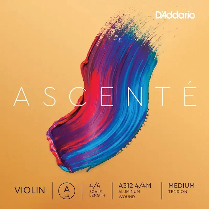 D‘Addario Ascenté Violin A String, 4/4 Scale, Medium Tension