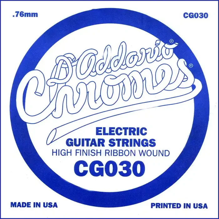 D‘Addario CG030 Flat Wound Electric Guitar Single String, .030
