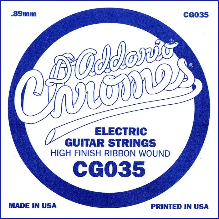 D‘Addario CG035 Flat Wound Electric Guitar Single String, .035