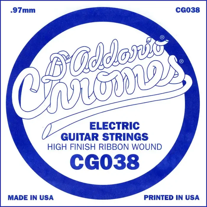D‘Addario CG038 Flat Wound Electric Guitar Single String, .038