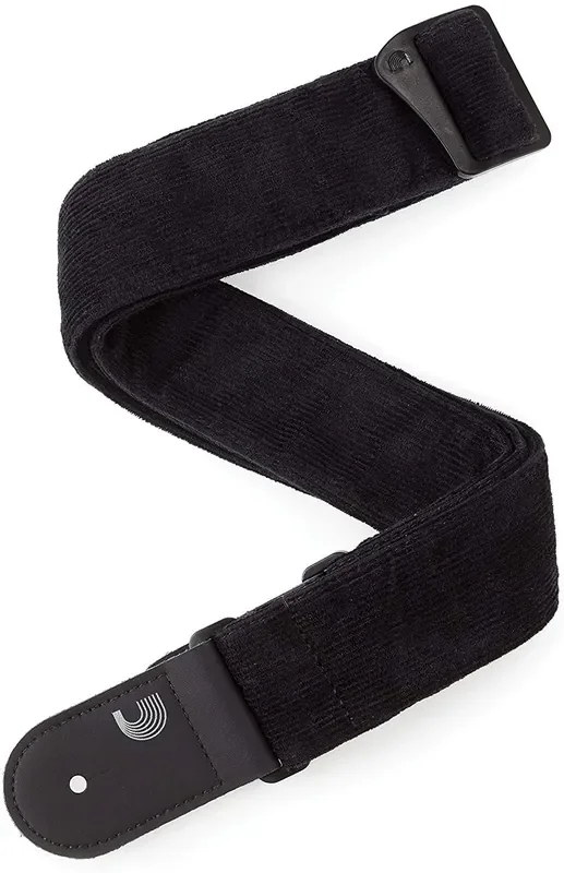 D‘Addario Corduroy Woven Guitar Strap, Black