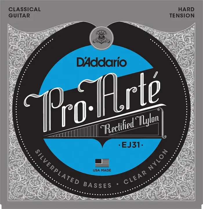 D‘Addario EJ31 Classics Rectified Classical Guitar Strings, Hard Tension