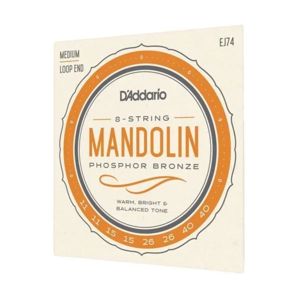 D’Addario EJ74 Mandolin Strings Phosphor Bronze Medium
