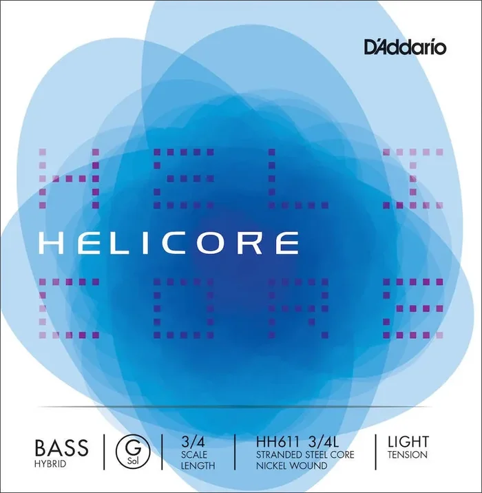 D‘Addario Helicore Hybrid Bass Single G String, 3/4 Scale, Light Tension
