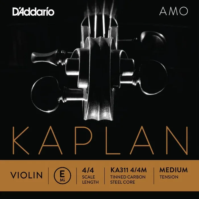 D‘Addario Kaplan Amo Violin E String, 4/4 Scale, Medium Tension