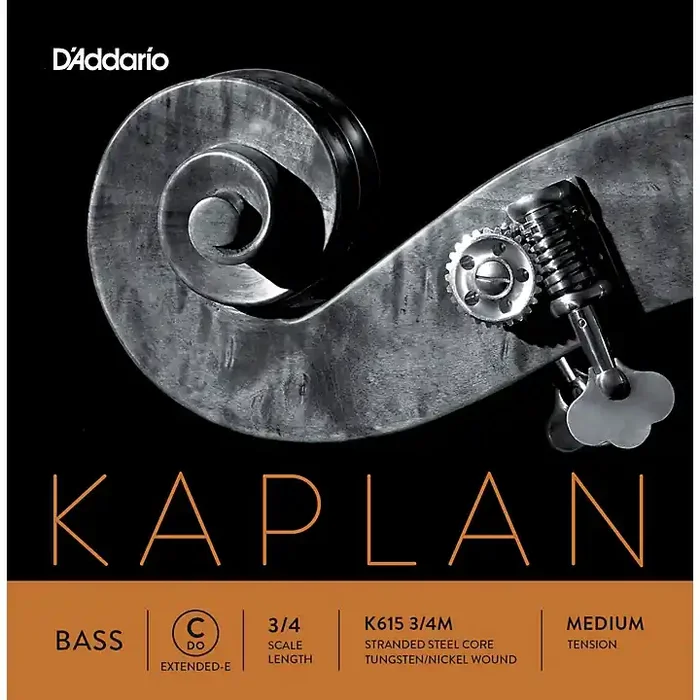 D‘Addario Kaplan Series Double Bass C (Extended E) String 3/4 Size Medium Guitar Center