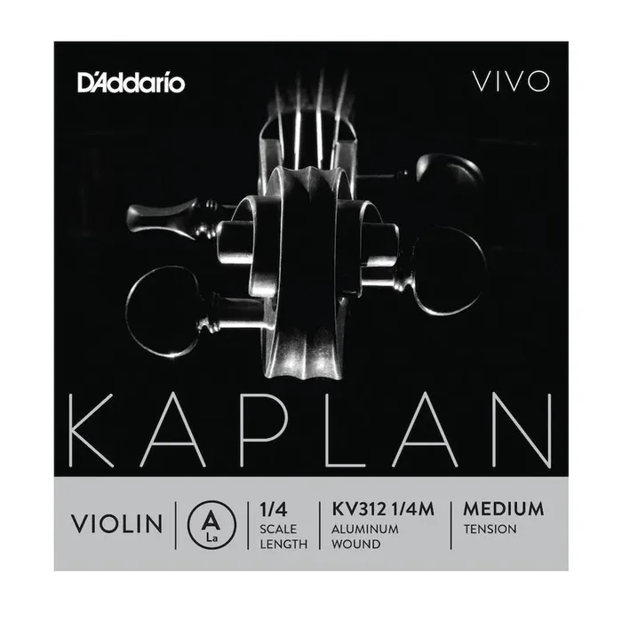 D‘Addario Kaplan Vivo Violin A String, 1/4 Scale, Medium Tension