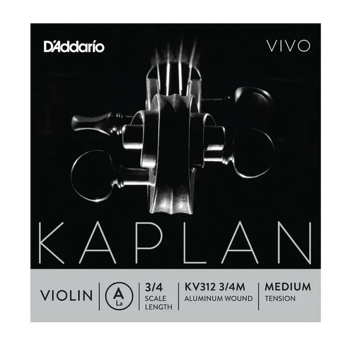D‘Addario Kaplan Vivo Violin A String, 3/4 Scale, Medium Tension