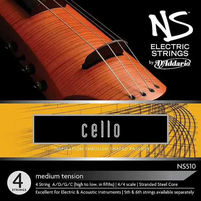 D‘Addario NS510 NS Electric Cello Strings Guitar Center