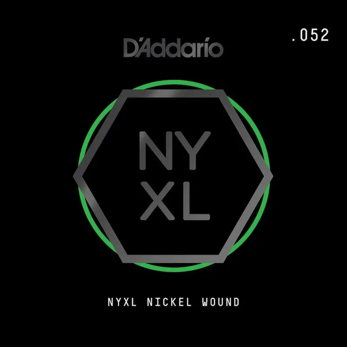 D‘Addario NYNW052 NYXL Nickel Wound Electric Guitar Single String, .052