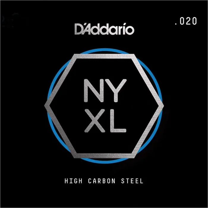 D‘Addario NYS020 Single Plain Steel Guitar String, .020