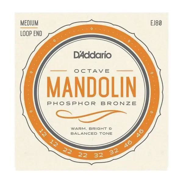 D‘Addario Octave Mandolin Medium Phosphor Bronze Strings EJ80