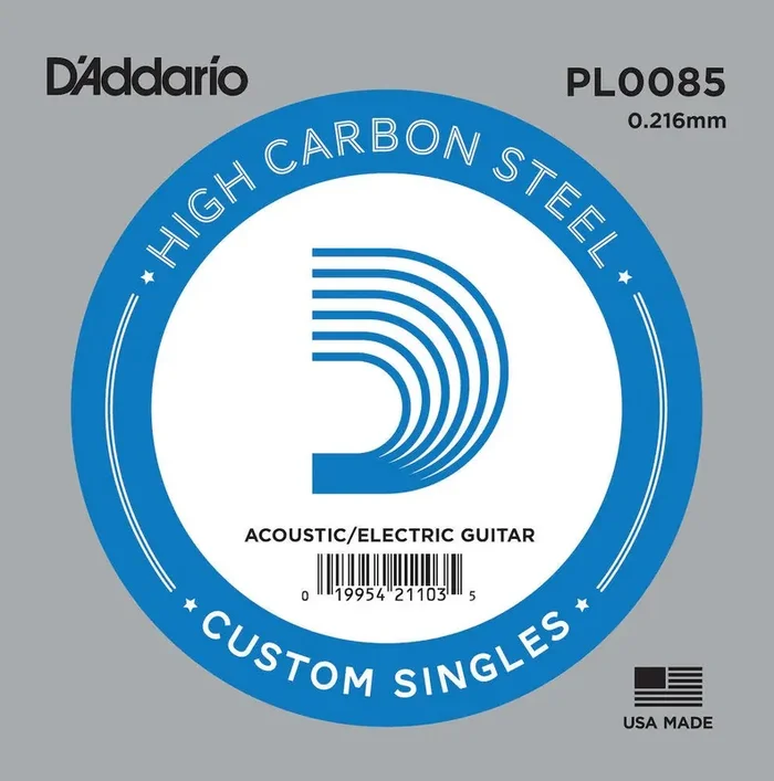 D‘Addario PL0085 Plain Steel Guitar Single String, .0085