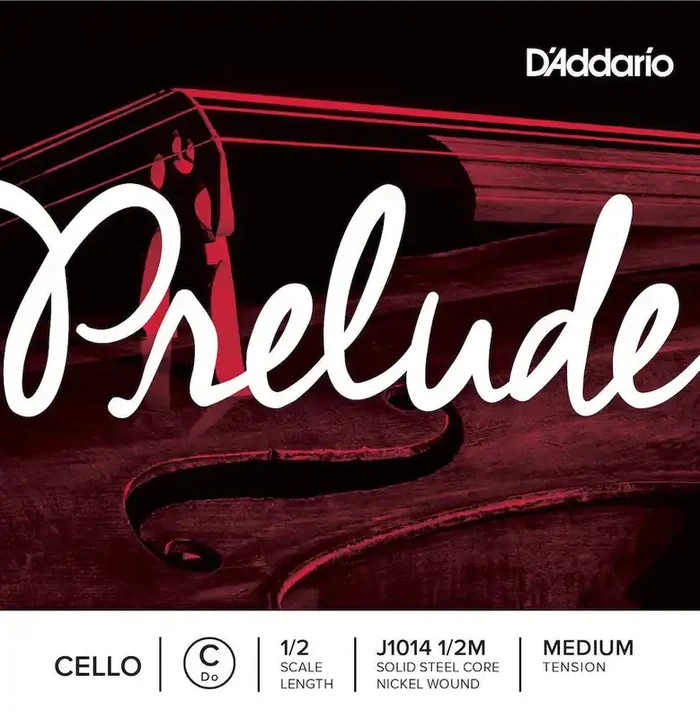 D‘Addario Prelude Cello Single C String, 1/2 Scale, Medium Tension