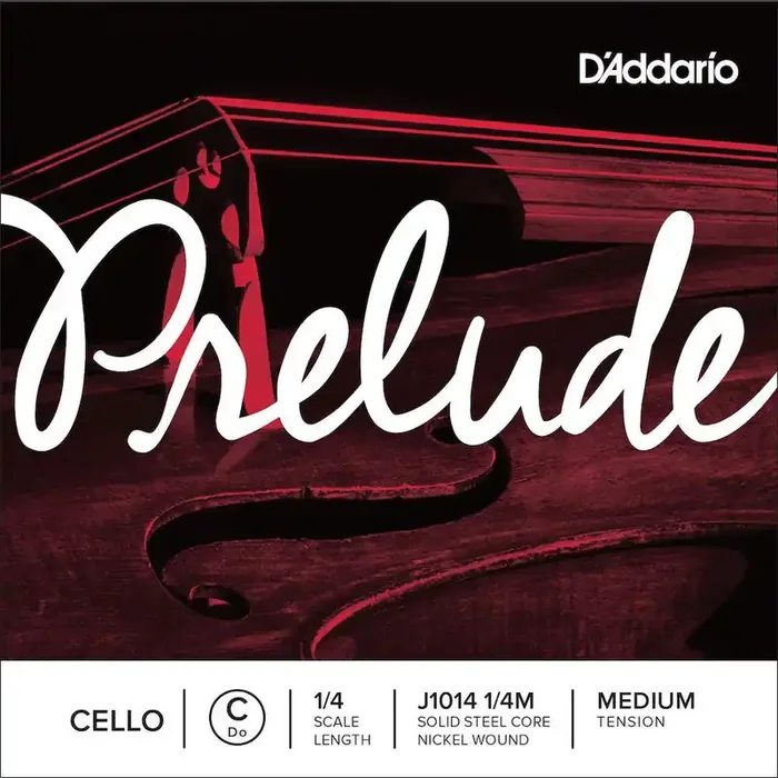 D‘Addario Prelude Cello Single C String, 1/4 Scale, Medium Tension