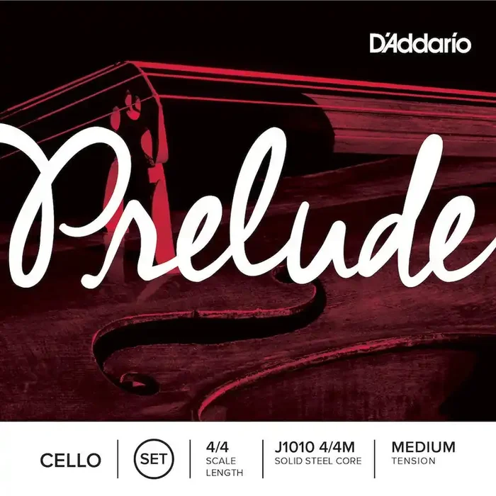 D‘Addario Prelude Cello String Set, 4/4 Scale, Medium Tension
