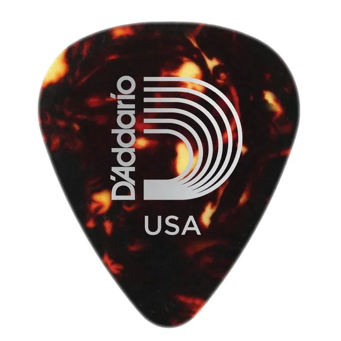 D‘Addario Shell-Color Celluloid Guitar Picks, 100 pack, Medium