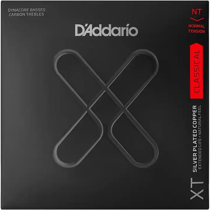 D‘Addario XT Silver-Plated Copper Dynacore Classical Guitar Strings, Normal Tension, Light 24-44w Guitar Center