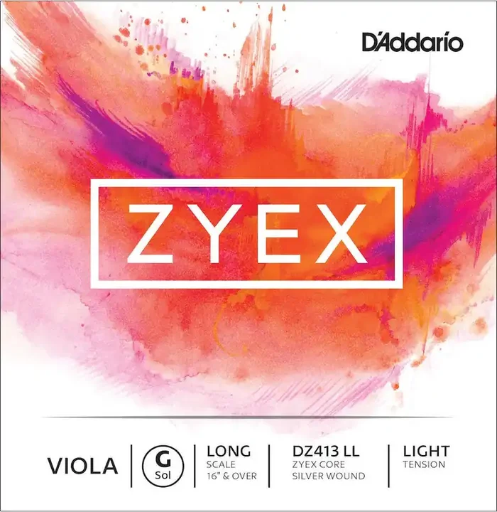 D‘Addario Zyex Viola Single G String, Long Scale, Light Tension