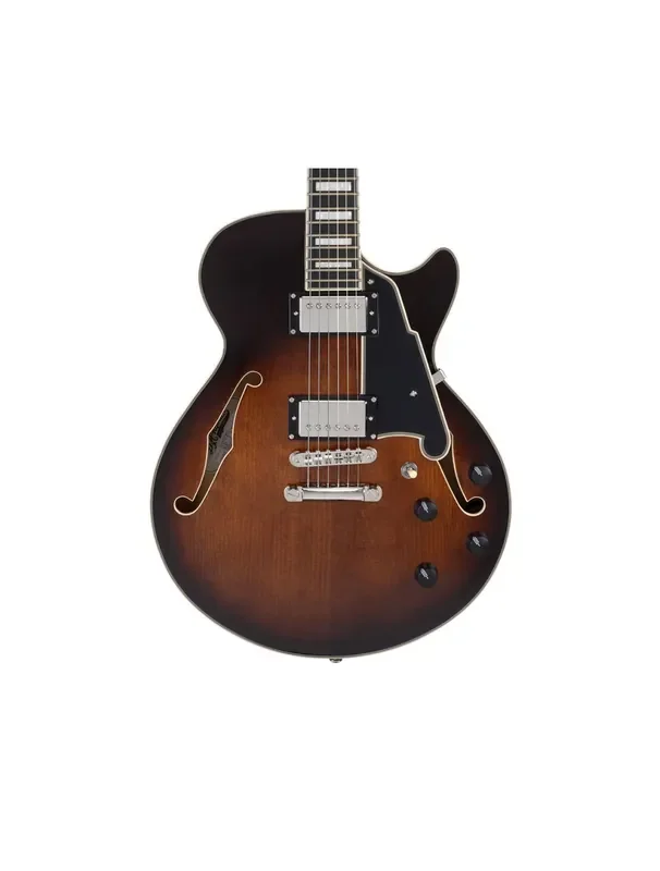 D‘Angelico Premier SS Semi-Hollow Guitar – Brown Burst