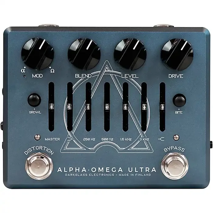 Darkglass Alpha Omega Ultra V2 Bass Preamp Pedal Blue Guitar Center