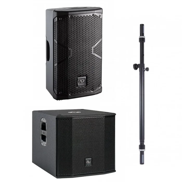 DAS Altea-408A with Altea-S15A Subwoofer, and Pole Mount Bundle