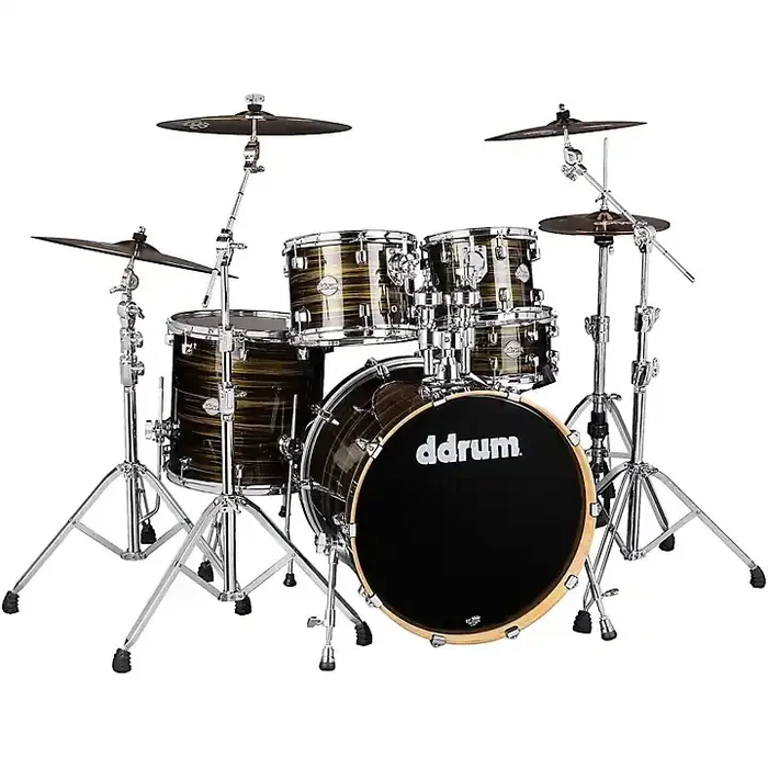ddrum Dominion Series Birch 5-Piece Shell Pack Brushed Olive Metallic Guitar Center
