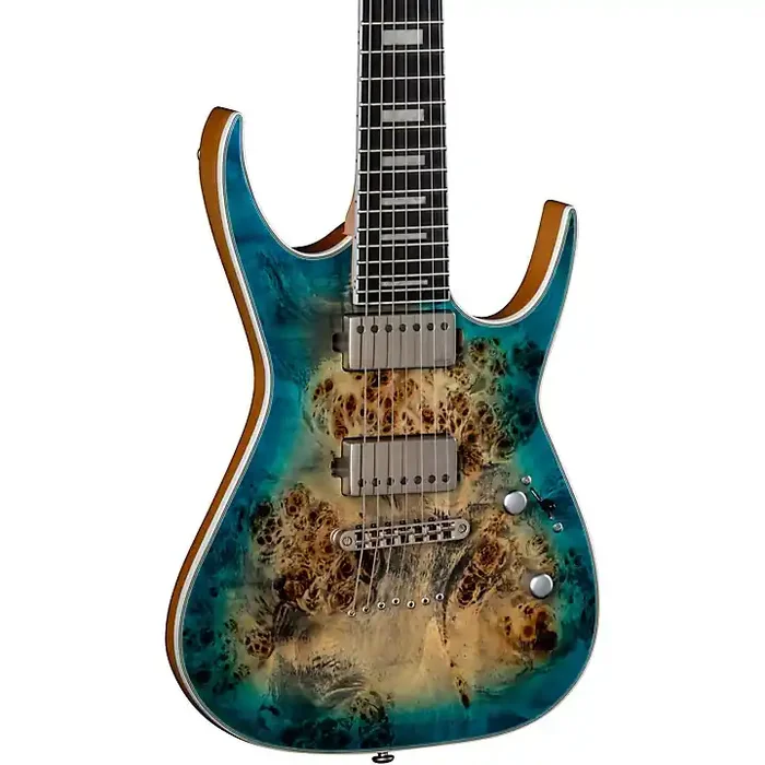 Dean Exile Select Burled Poplar 7-String Electric Guitar Satin Turquoise Burst Guitar Center
