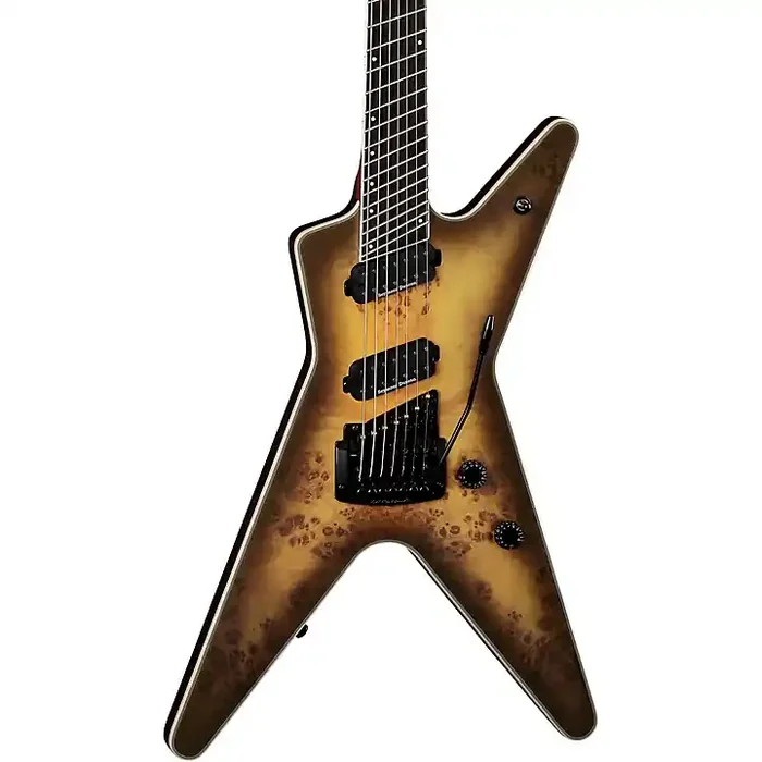Dean ML Select 7-String Multi-Scale With Kahler Electric Guitar Satin Natural Black Burst Guitar Center