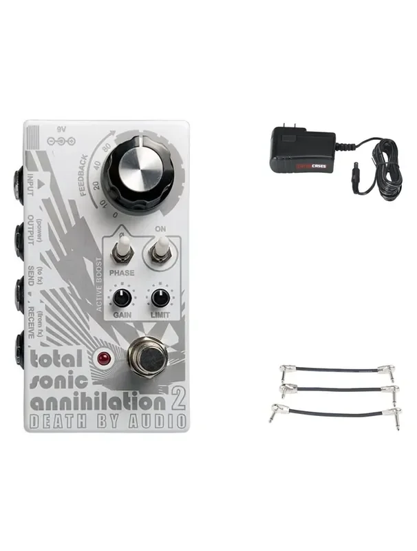 Death By Audio Total Sonic Annihilation 2 + Gator 9V Power & 3 Patch Cables