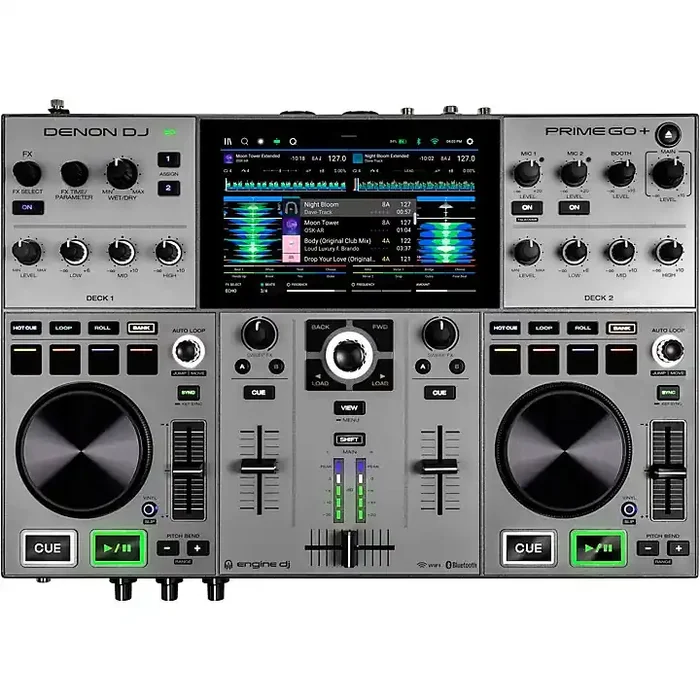 Denon DJ PRIME GO+ Professional 2-Channel Standalone DJ System With Bluetooth Guitar Center