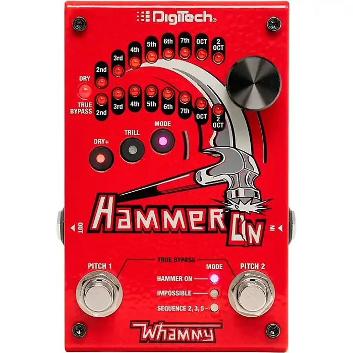 DigiTech HammerOn Pitch Octave Effects Pedal Red Guitar Center